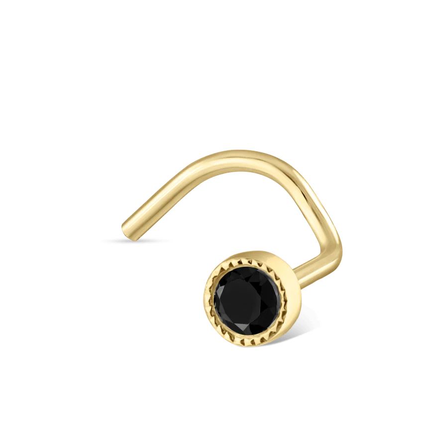 Black Diamond Scalloped Set Nostril Screw - Image 11