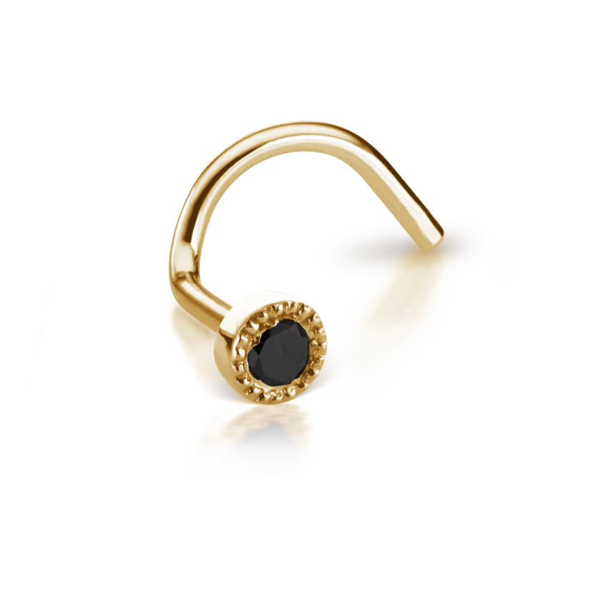 Black Diamond Scalloped Set Nostril Screw - Image 12