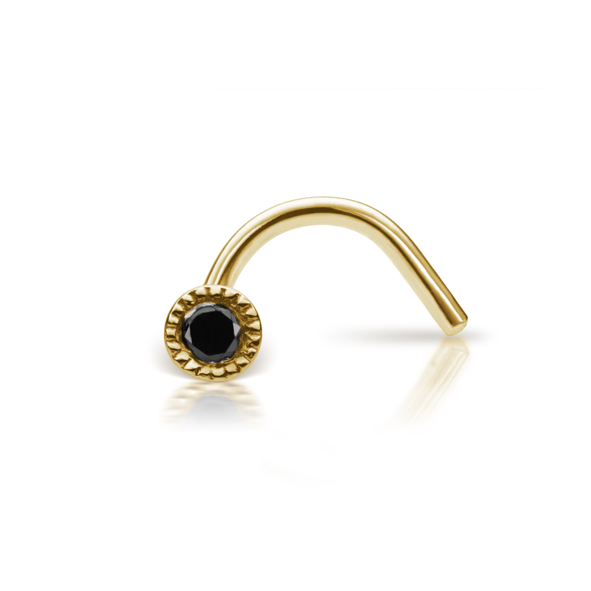 Black Diamond Scalloped Set Nostril Screw - Image 13