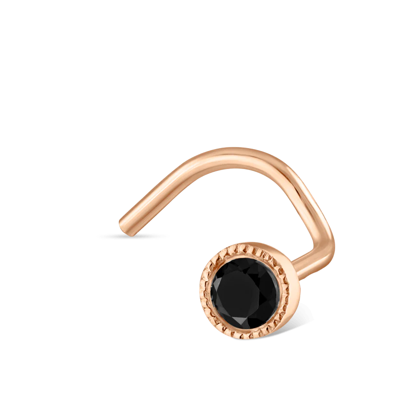 Black Diamond Scalloped Set Nostril Screw - Image 18