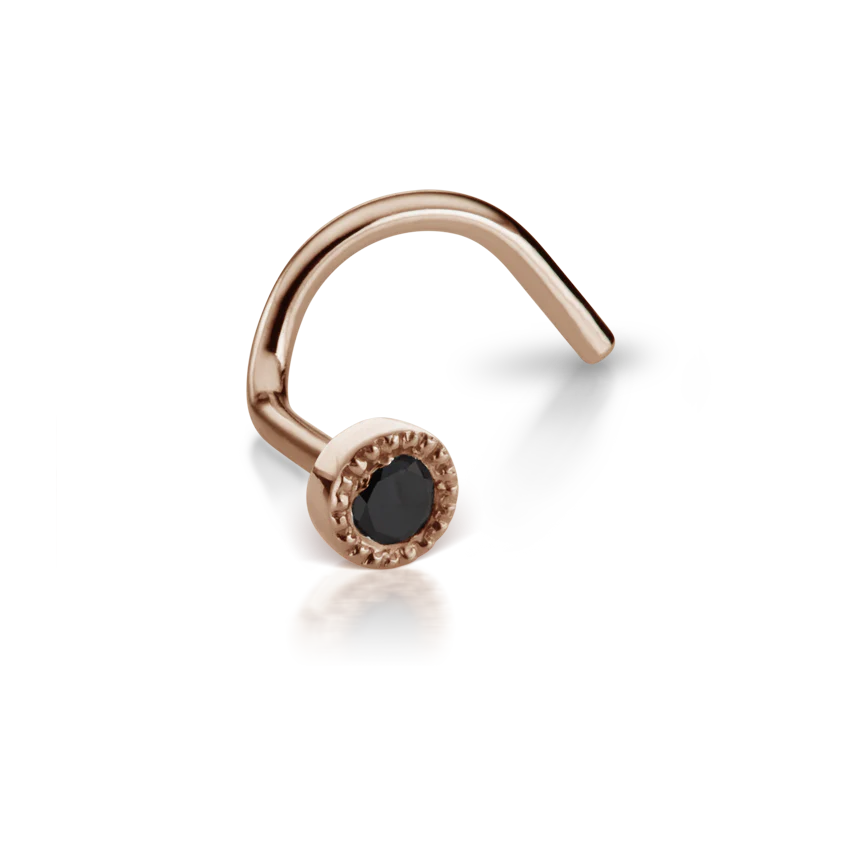 Black Diamond Scalloped Set Nostril Screw - Image 19