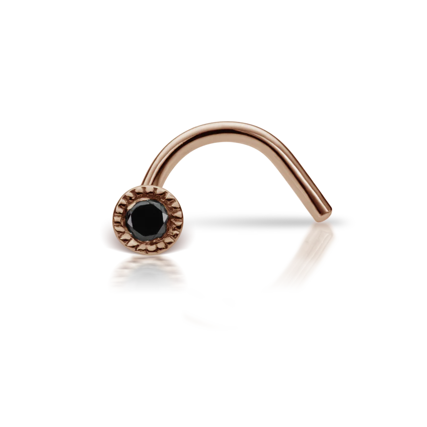 Black Diamond Scalloped Set Nostril Screw - Image 20