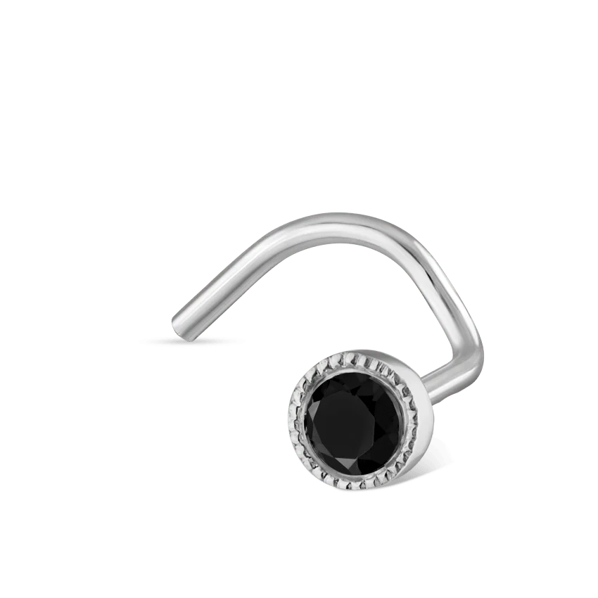 Black Diamond Scalloped Set Nostril Screw - Image 5