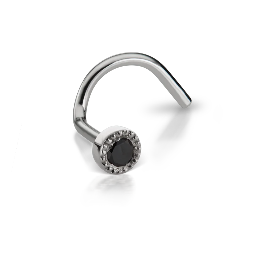 Black Diamond Scalloped Set Nostril Screw - Image 6
