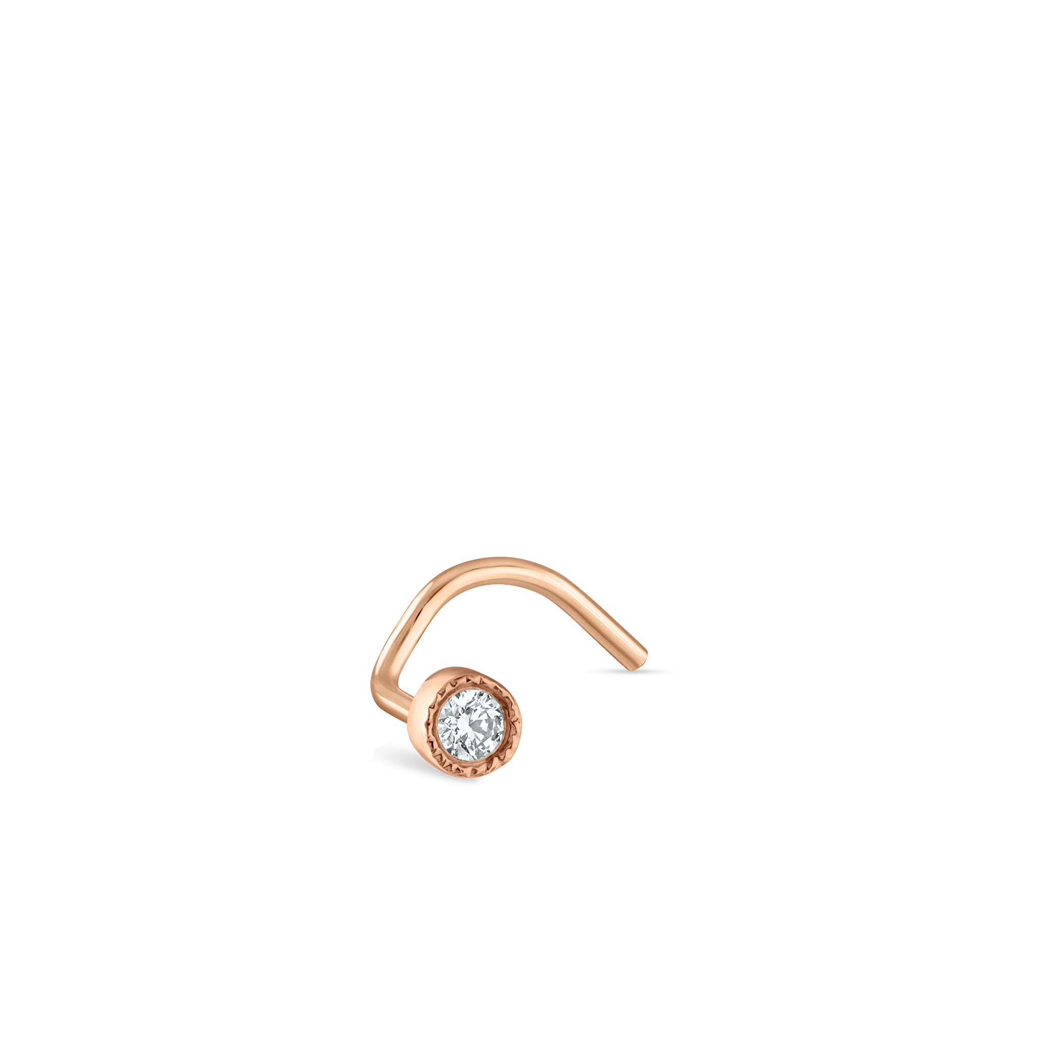 Diamond Scalloped Set Nostril Screw - Image 100