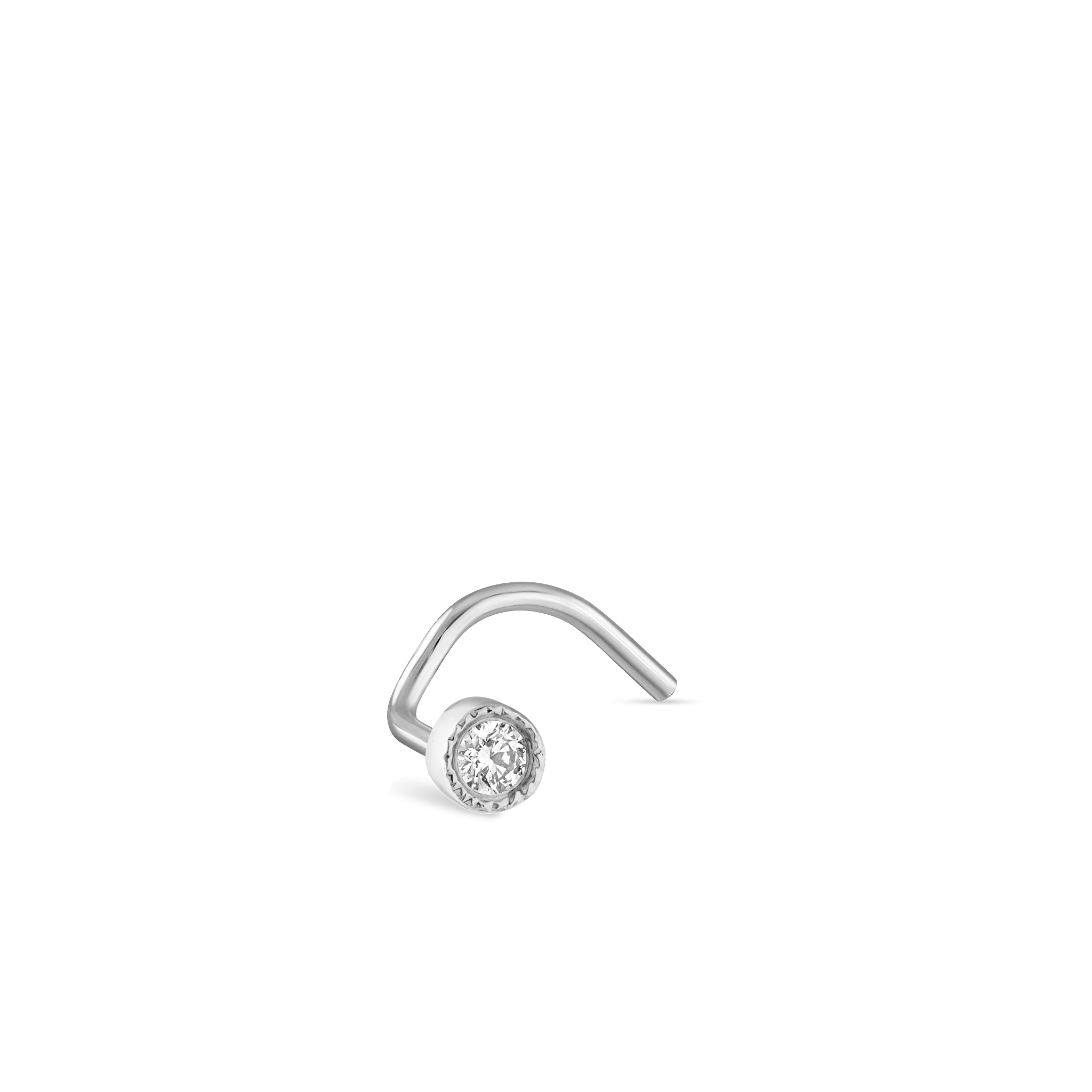 Diamond Scalloped Set Nostril Screw - Image 104
