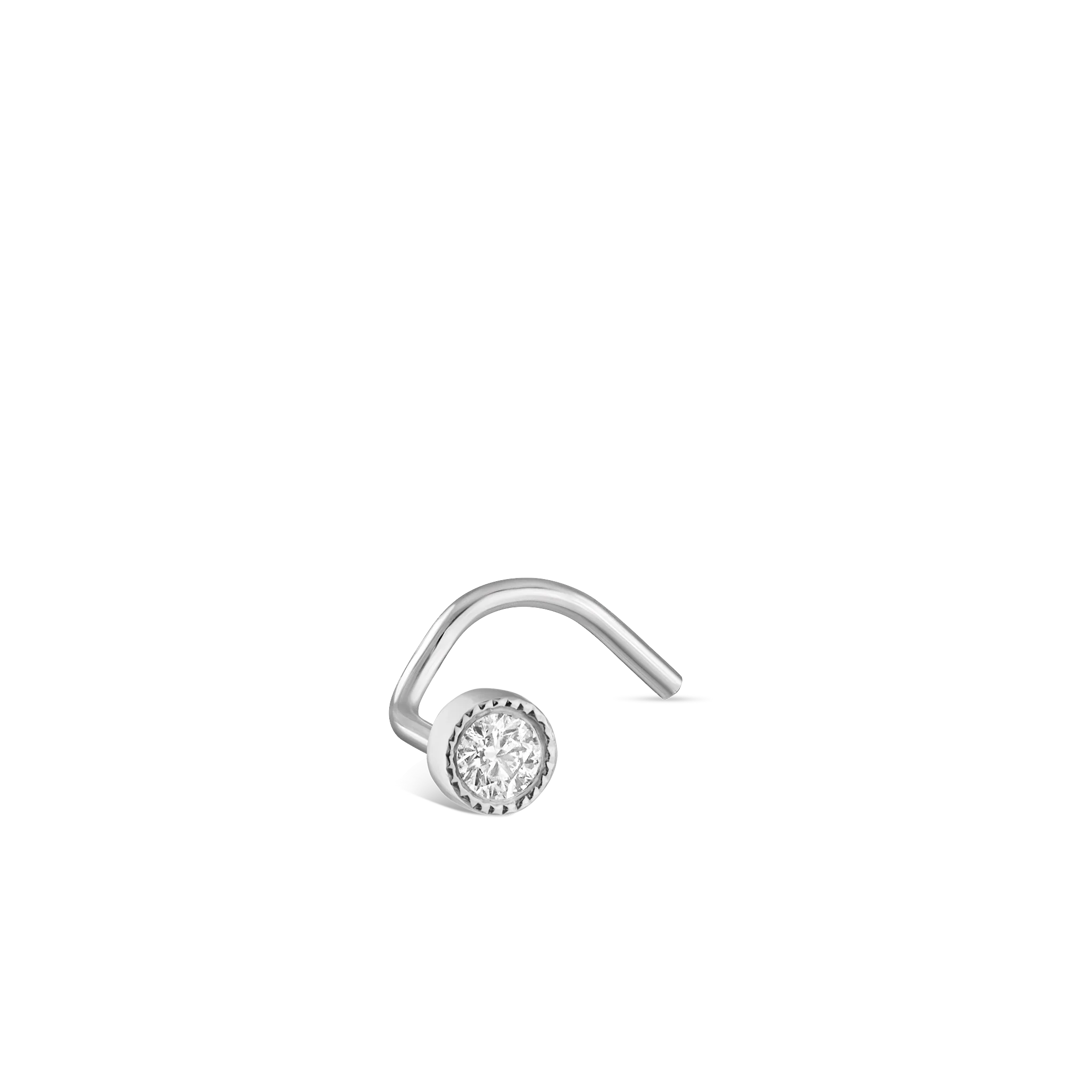 Diamond Scalloped Set Nostril Screw - Image 106