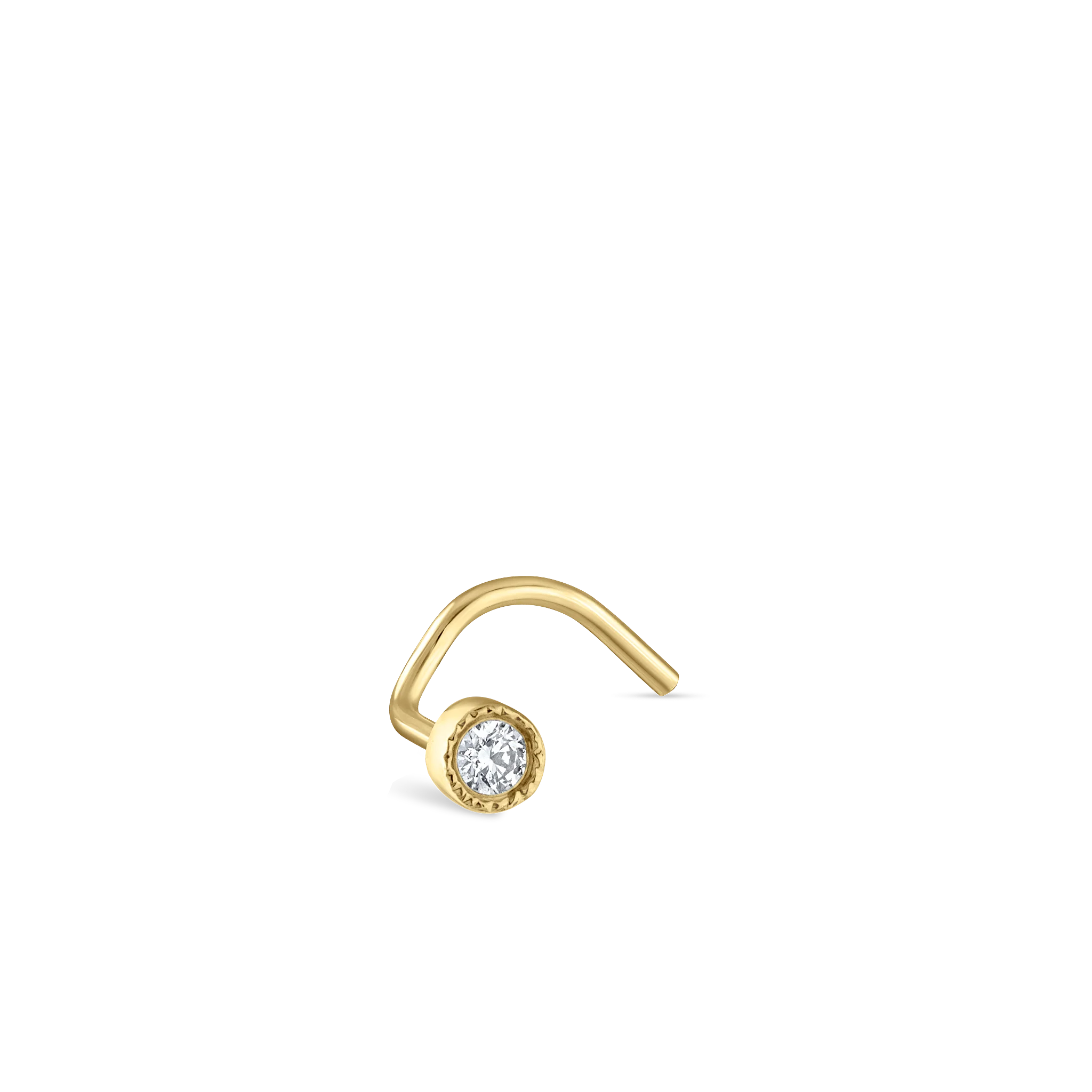 Diamond Scalloped Set Nostril Screw - Image 108
