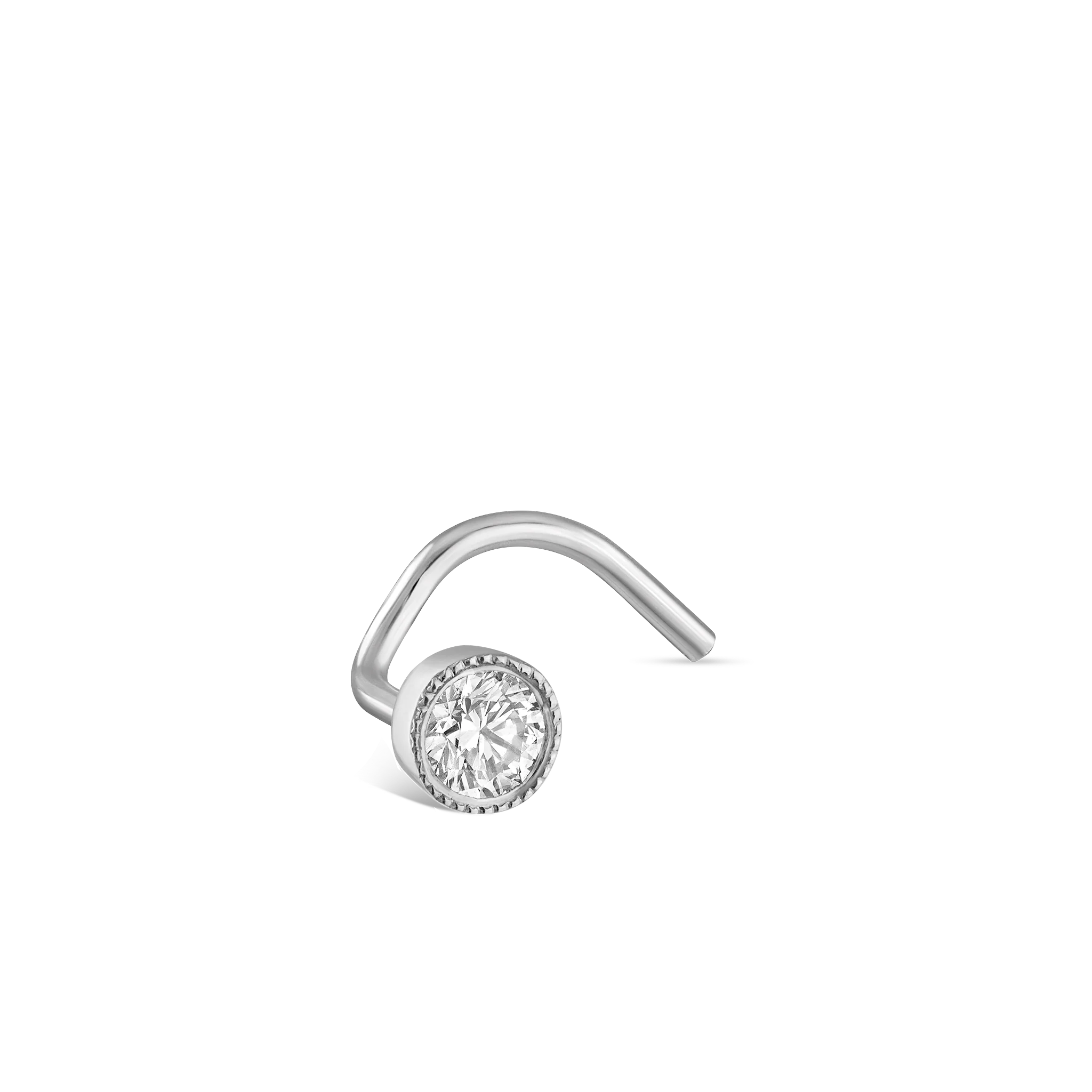 Diamond Scalloped Set Nostril Screw - Image 114