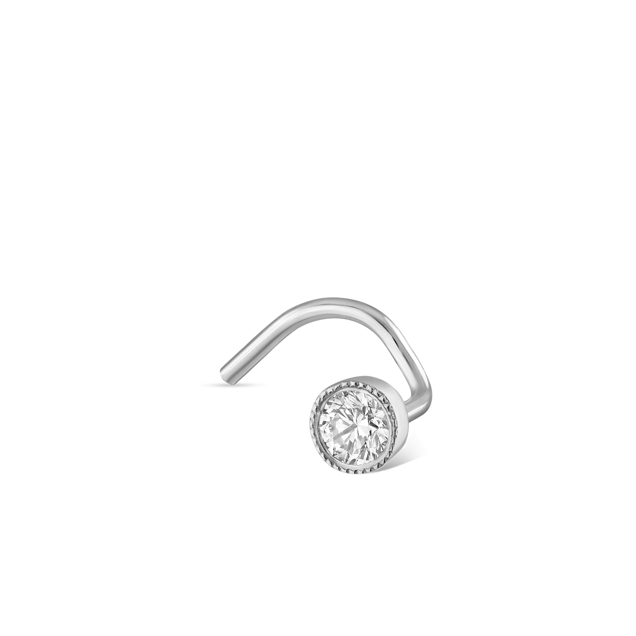 Diamond Scalloped Set Nostril Screw - Image 115