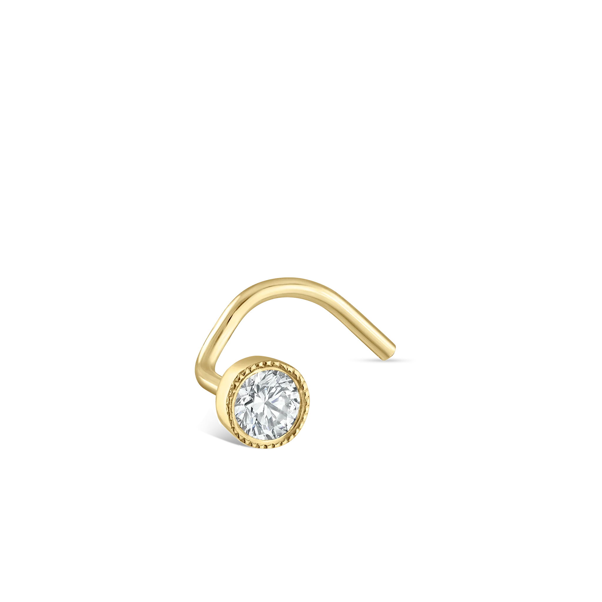 Diamond Scalloped Set Nostril Screw - Image 116