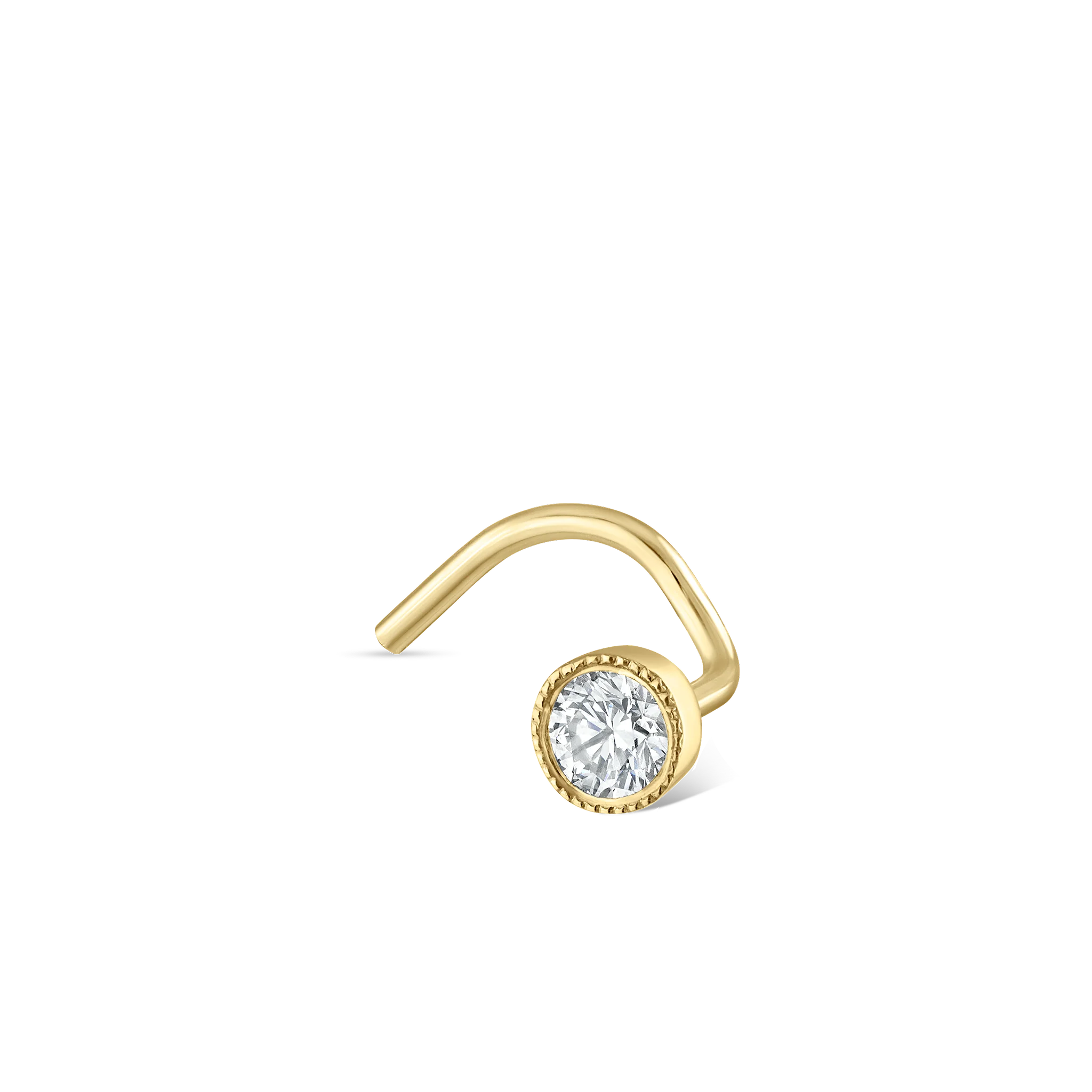 Diamond Scalloped Set Nostril Screw - Image 117