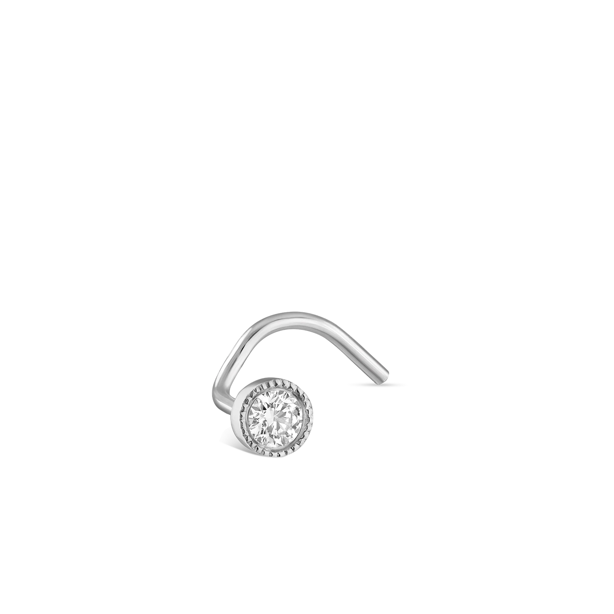 Diamond Scalloped Set Nostril Screw - Image 120