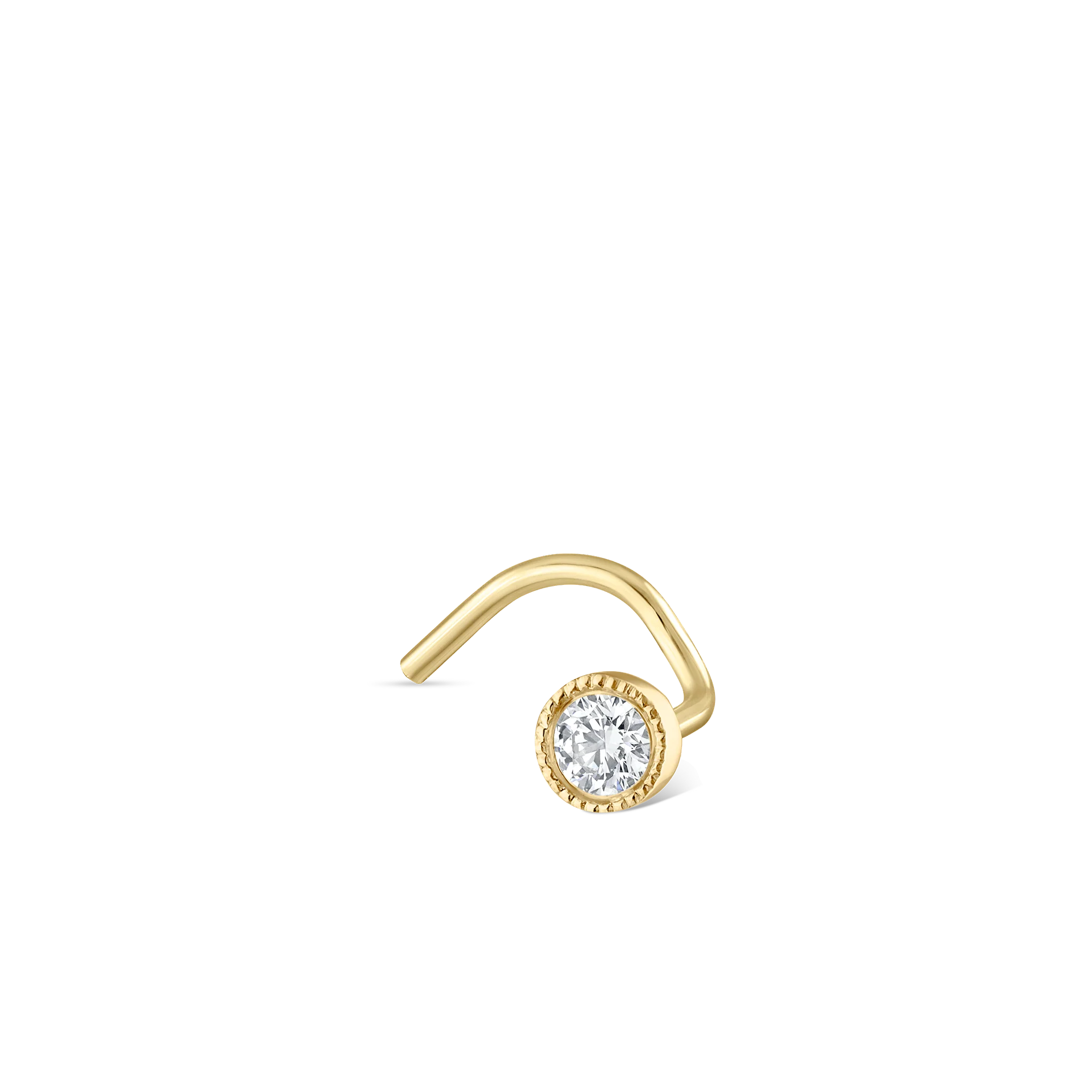 Diamond Scalloped Set Nostril Screw - Image 123