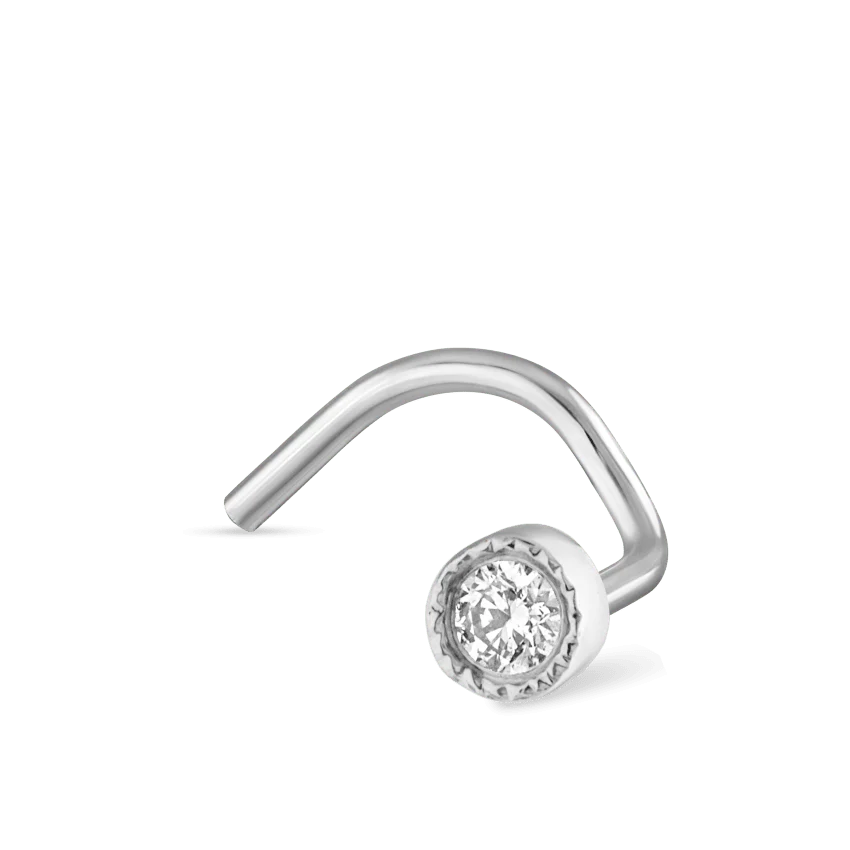 Diamond Scalloped Set Nostril Screw - Image 23