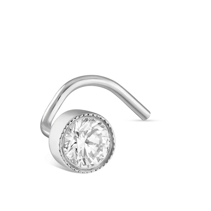 Diamond Scalloped Set Nostril Screw - Image 25
