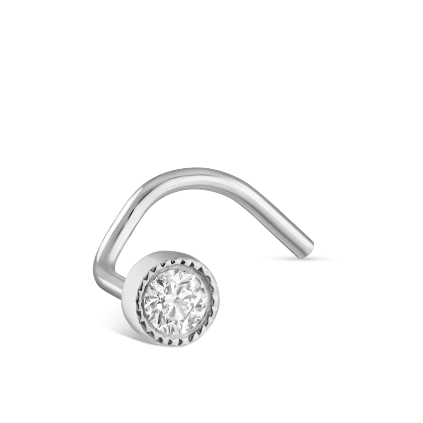 Diamond Scalloped Set Nostril Screw - Image 31