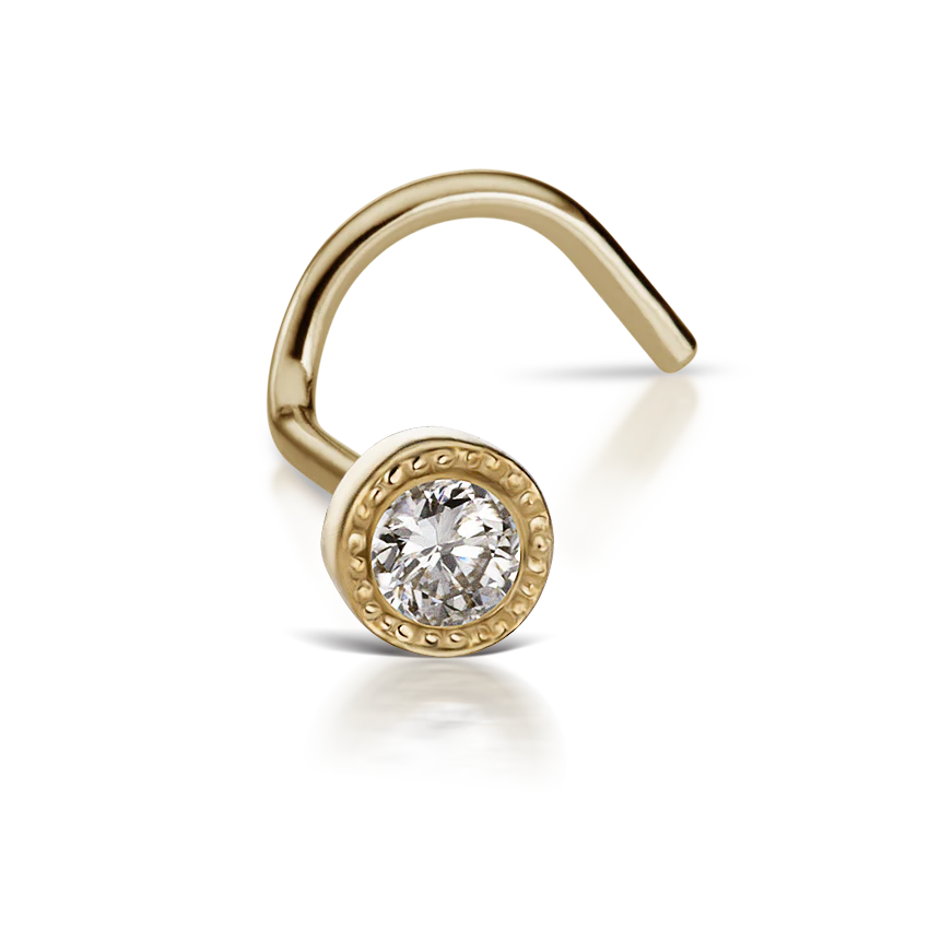 Diamond Scalloped Set Nostril Screw - Image 37