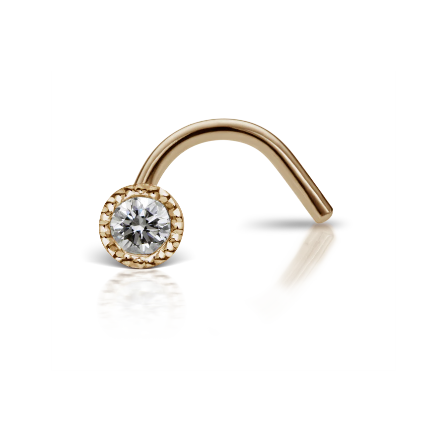 Diamond Scalloped Set Nostril Screw - Image 40