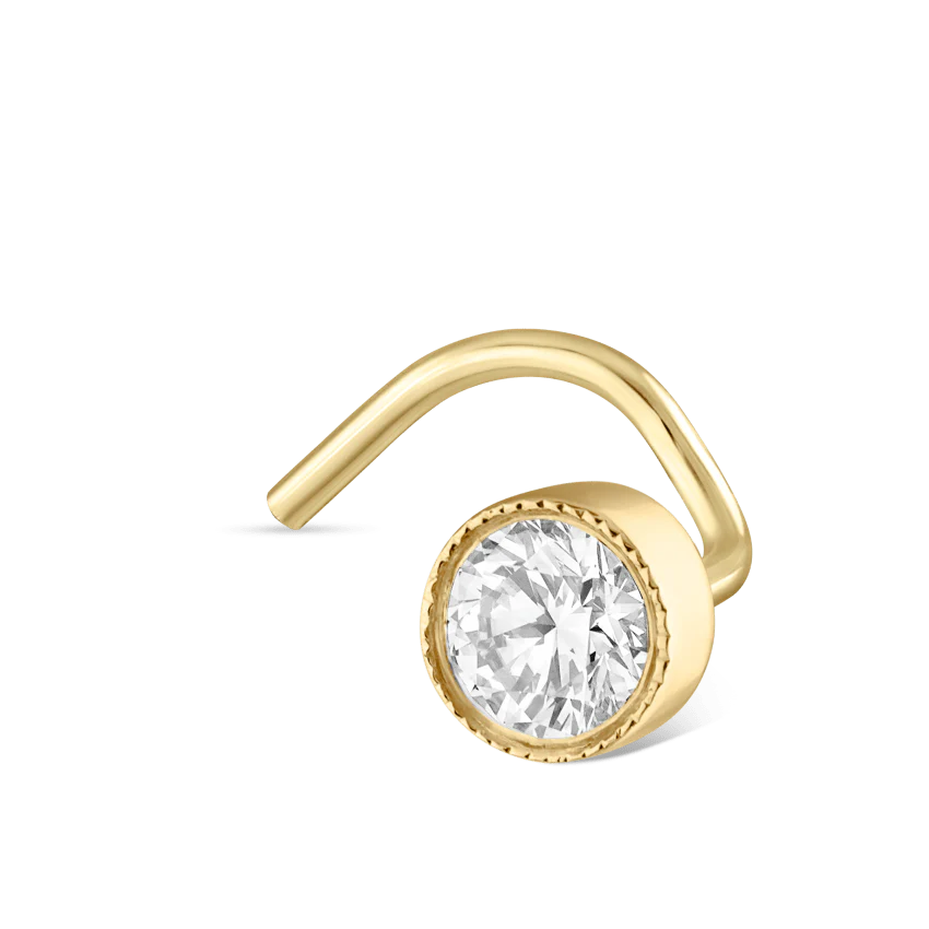 Diamond Scalloped Set Nostril Screw - Image 46
