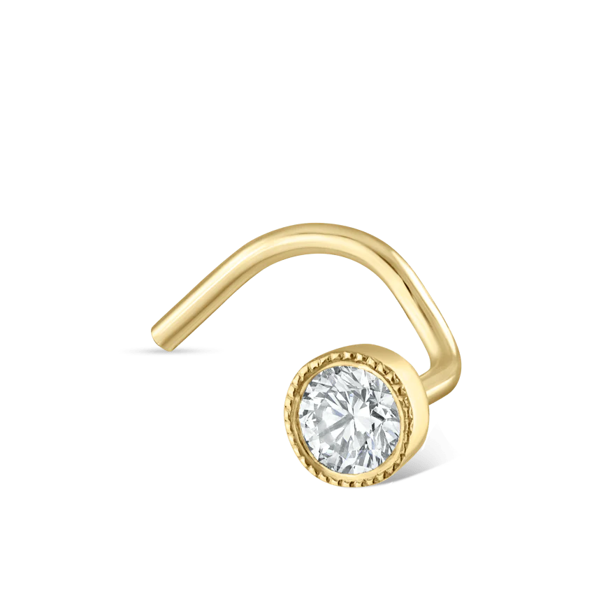 Diamond Scalloped Set Nostril Screw - Image 48