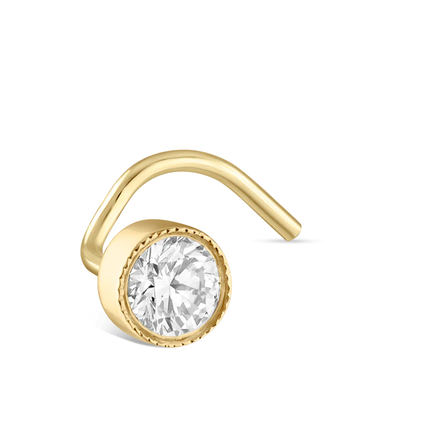 Diamond Scalloped Set Nostril Screw - Image 52