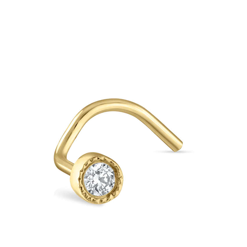 Diamond Scalloped Set Nostril Screw - Image 60