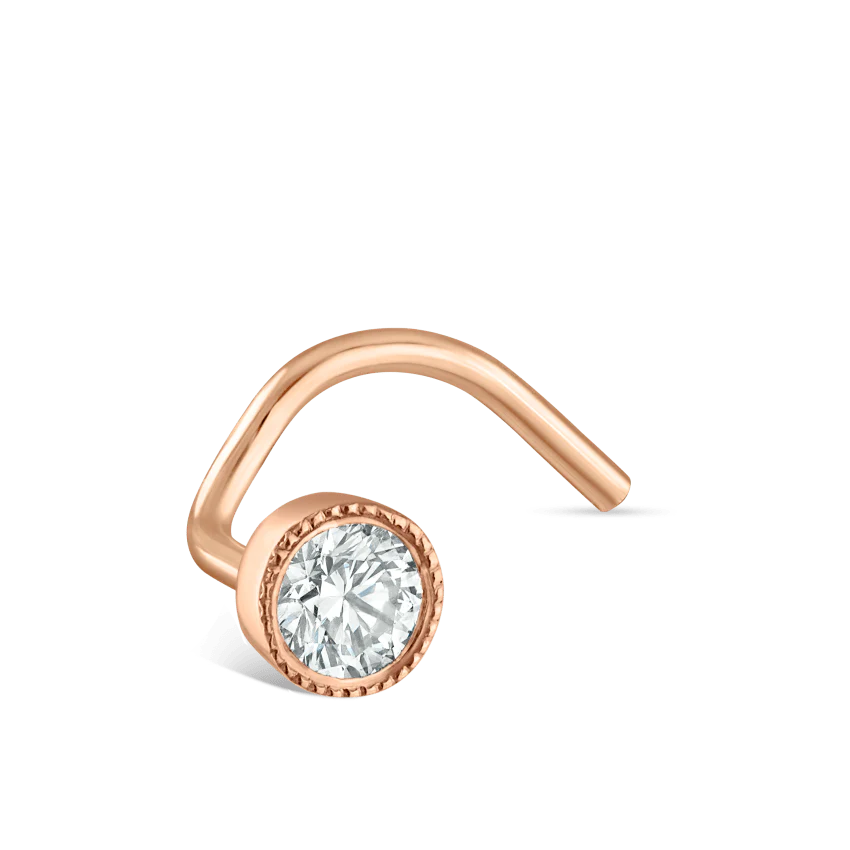 Diamond Scalloped Set Nostril Screw - Image 86