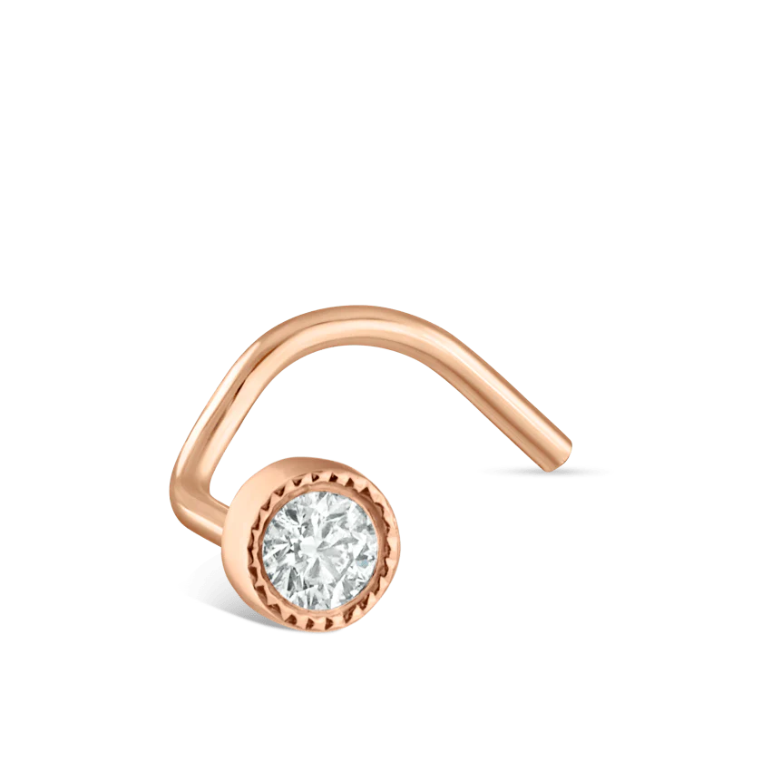 Diamond Scalloped Set Nostril Screw - Image 90