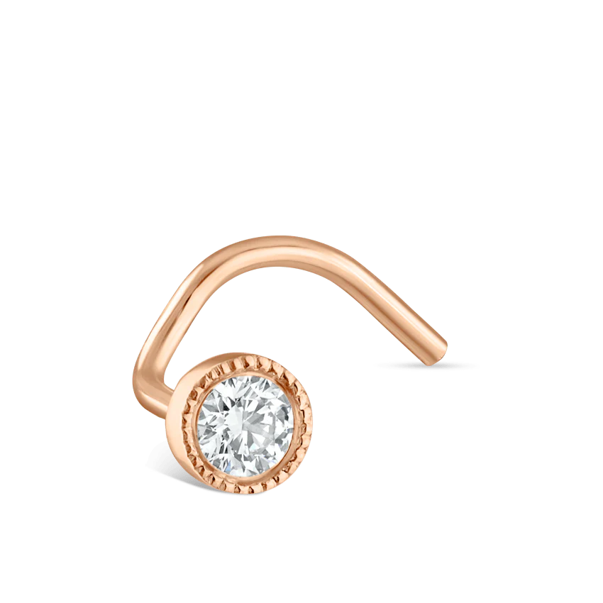 Diamond Scalloped Set Nostril Screw - Image 92