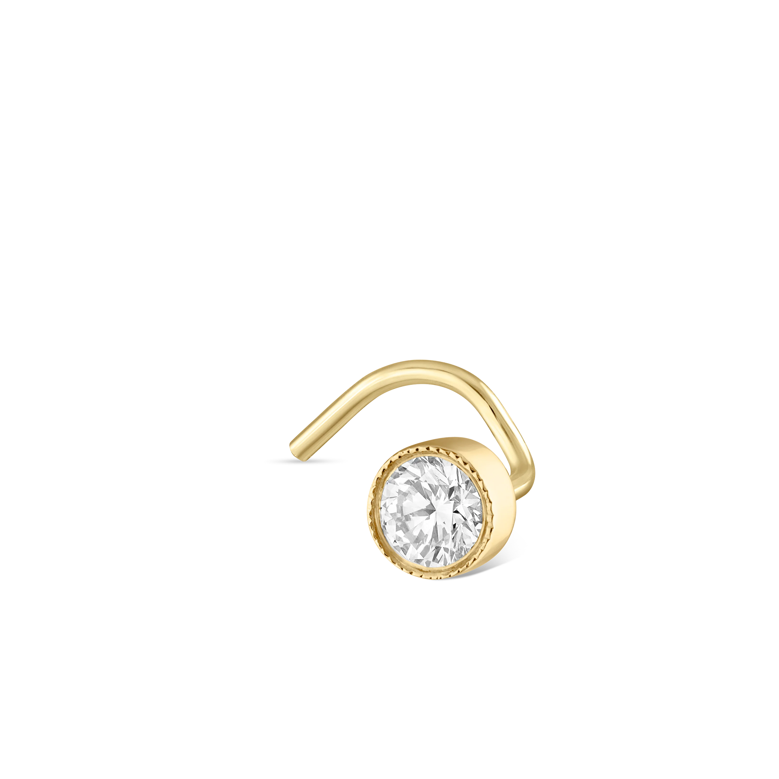 Diamond Scalloped Set Nostril Screw - Image 95