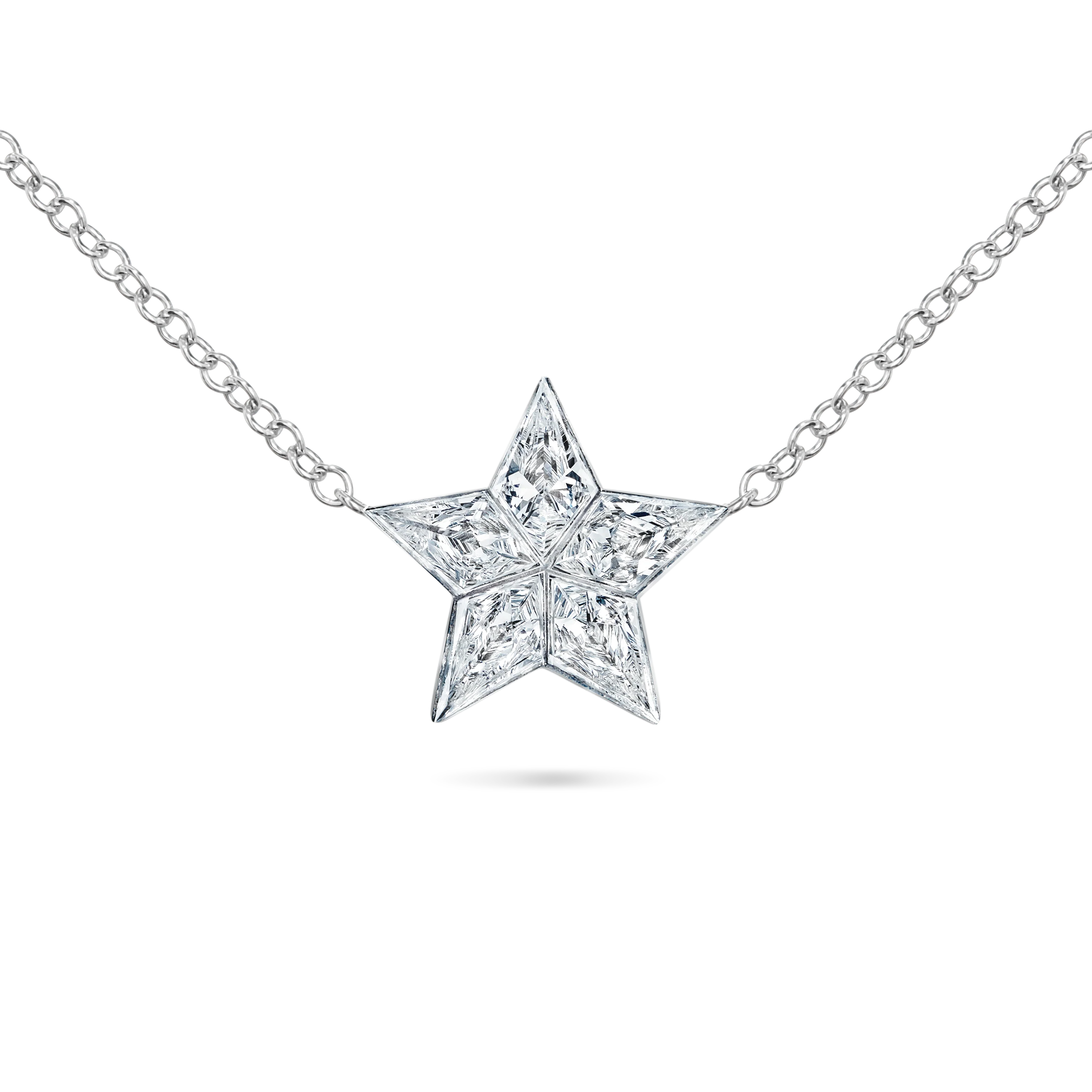 11mm Invisible Set Diamond Star Necklace - Image 3