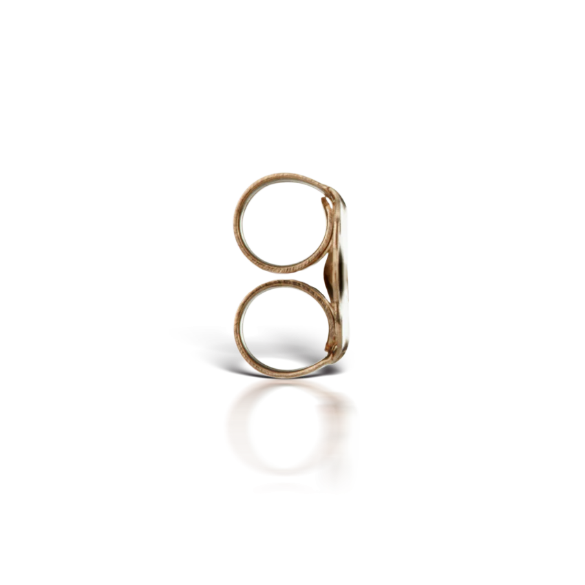 14k Gold Traditional Stud Earring Back - Image 5