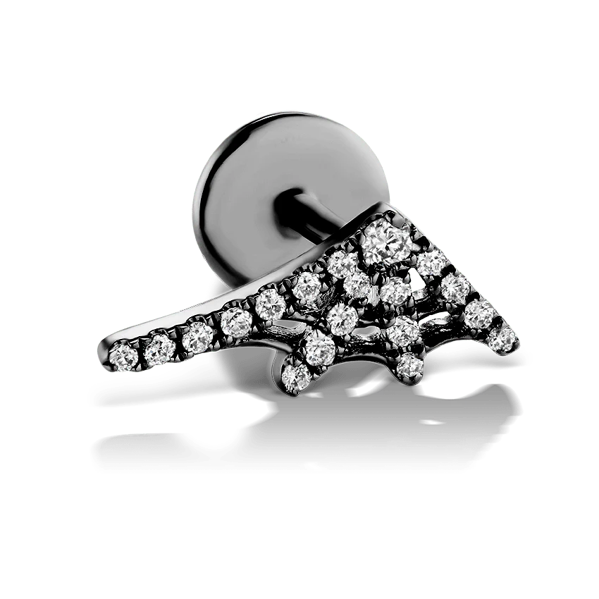 Diamond Web Threaded Stud Earring - Image 33