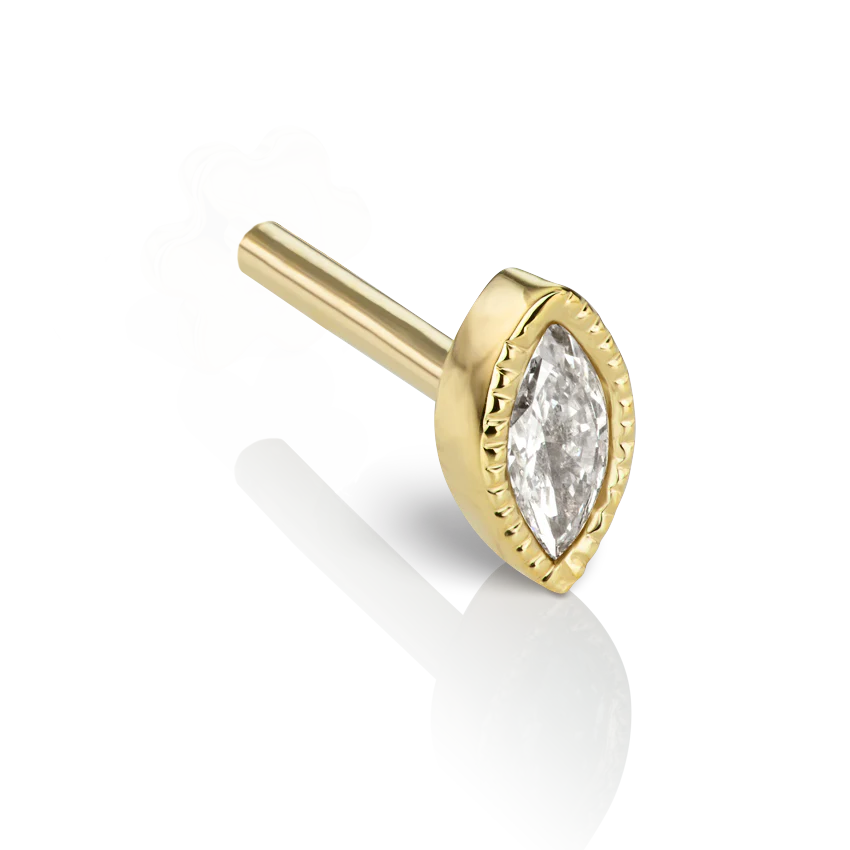 Marquise Diamond Tash Threaded Backing - Image 5