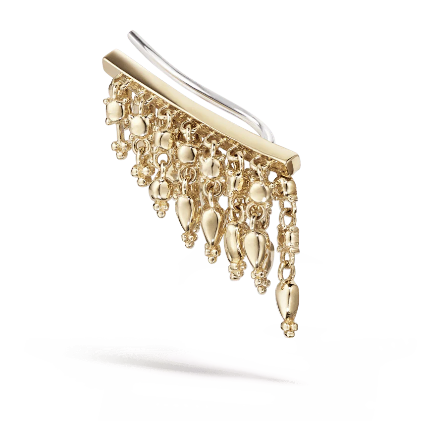 18mm Curved Tassel Bar Ear Climber - Image 11