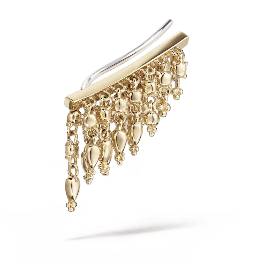 18mm Curved Tassel Bar Ear Climber - Image 8