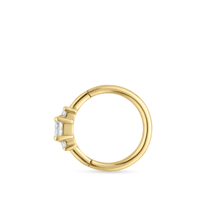 2mm Diamond Princess Hoop Earring - Image 37