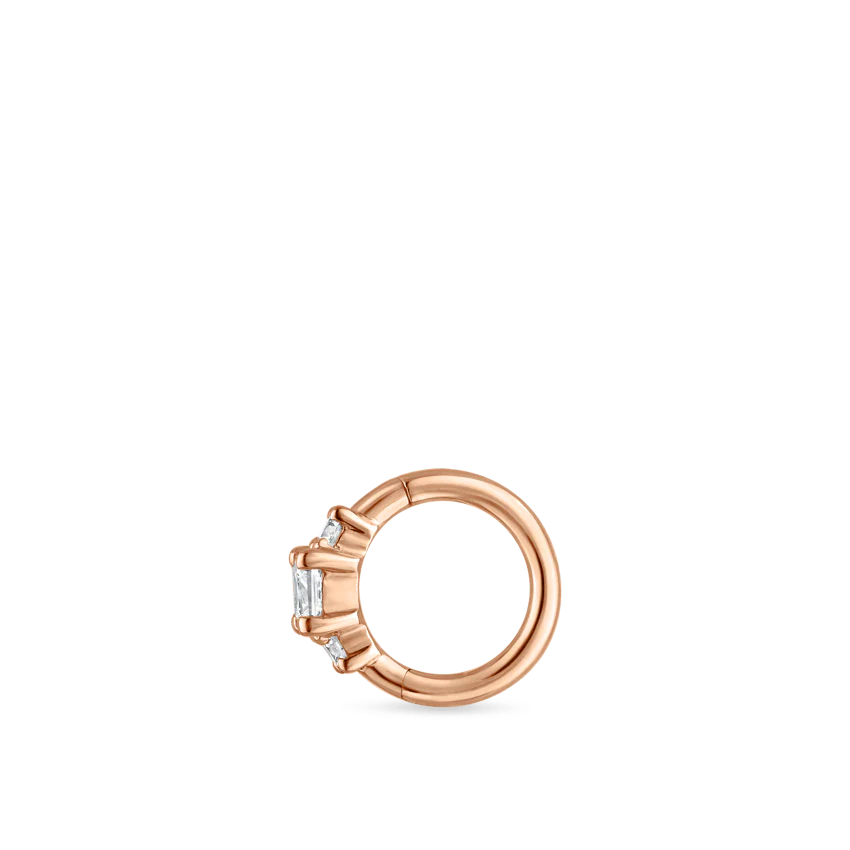 2mm Diamond Princess Hoop Earring - Image 47
