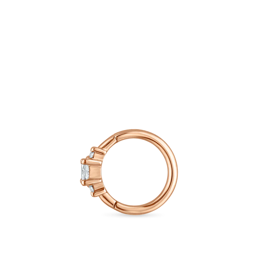 2mm Diamond Princess Hoop Earring - Image 53