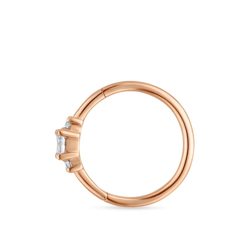 2mm Diamond Princess Hoop Earring - Image 62