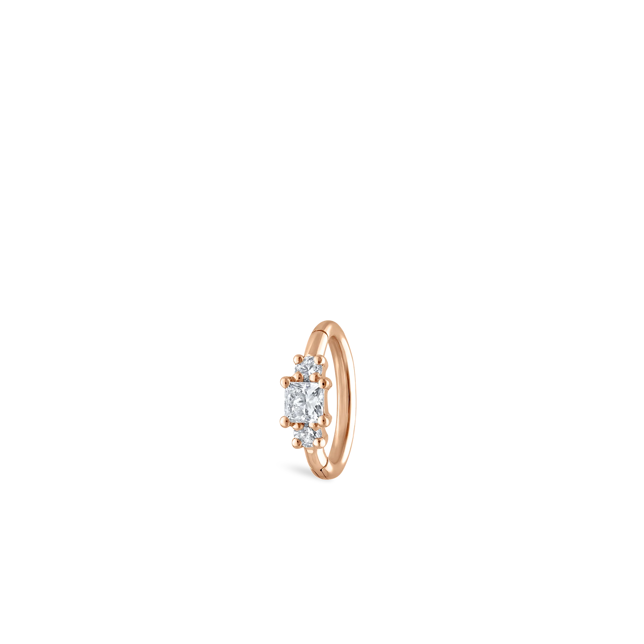 2mm Diamond Princess Hoop Earring - Image 68
