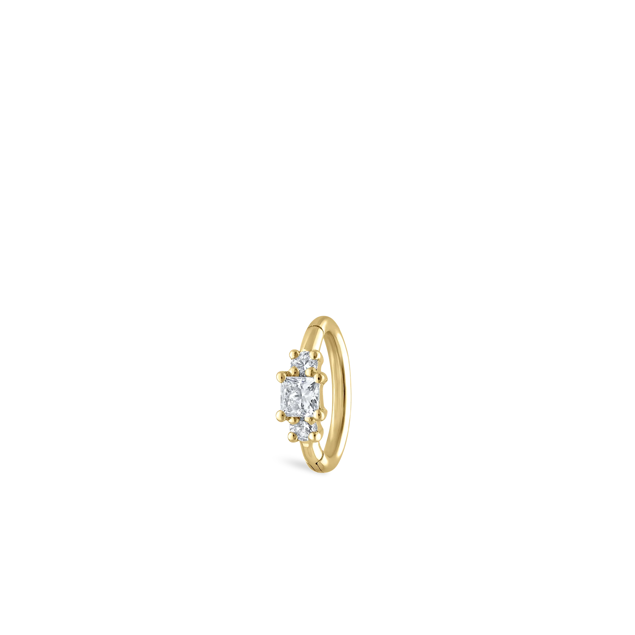 2mm Diamond Princess Hoop Earring - Image 70