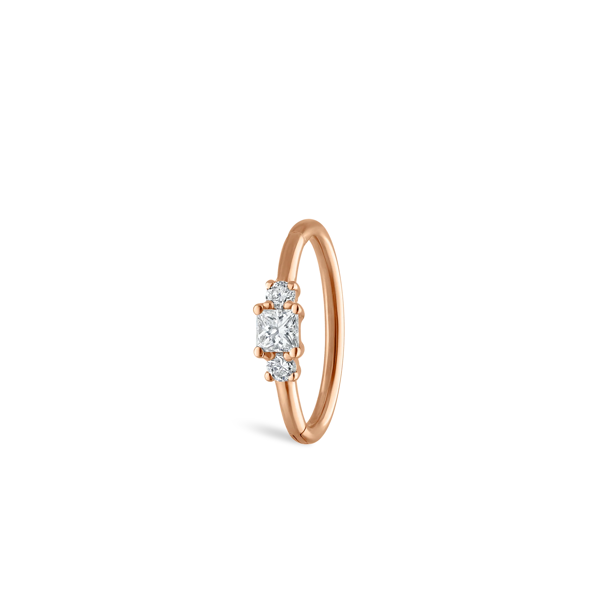 2mm Diamond Princess Hoop Earring - Image 74