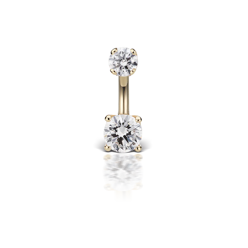 Prong Set Cubic Zirconia Rook Barbell - Image 25