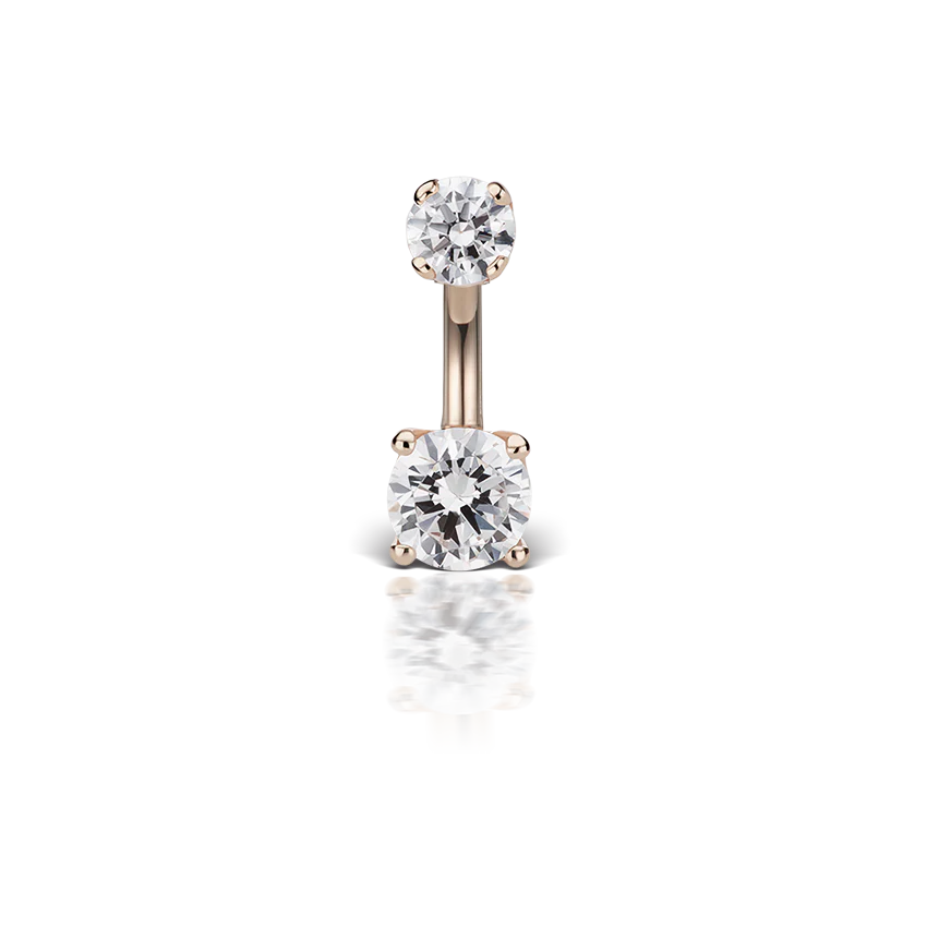 Prong Set Cubic Zirconia Rook Barbell - Image 31