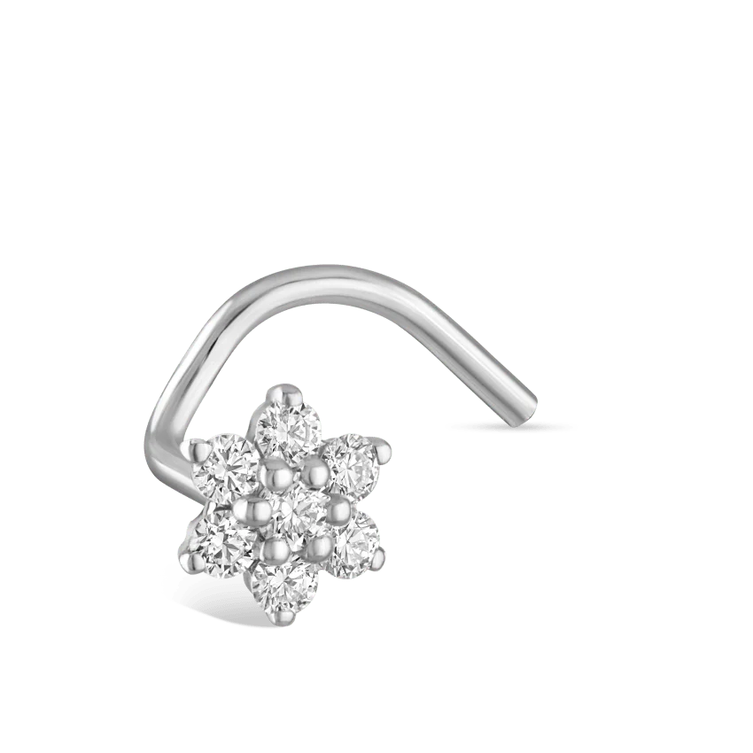 Diamond Flower Nostril Screw - Image 4