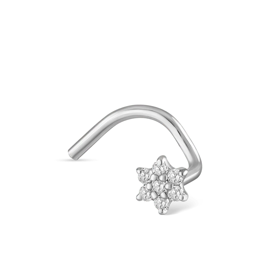 Diamond Flower Nostril Screw - Image 6