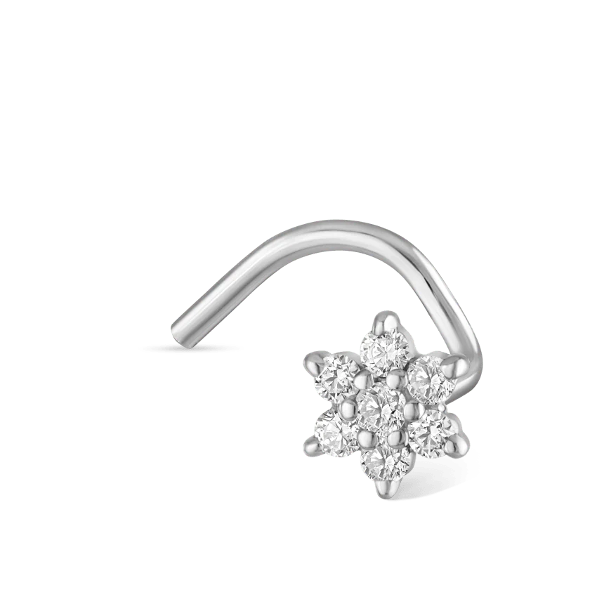 Diamond Flower Nostril Screw - Image 8