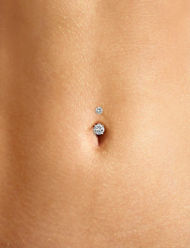 Cubic Zirconia Prong Solitaire Barbell - Image 30